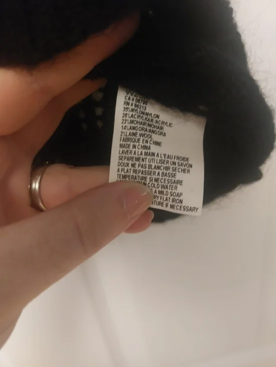 Lace-Trim Black Open-weave Camisole Tank for Women - Picture 4 of 5